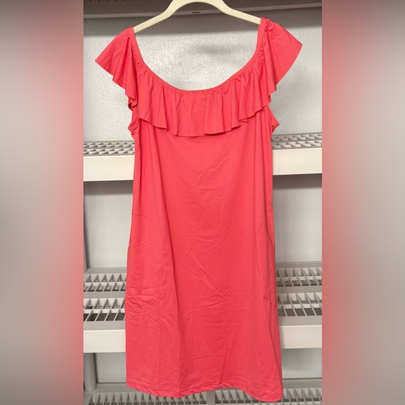 NWT Tommy Bahama Off‎ the Shoulder Spa Dress Coral Coast - Picture 5 of 9